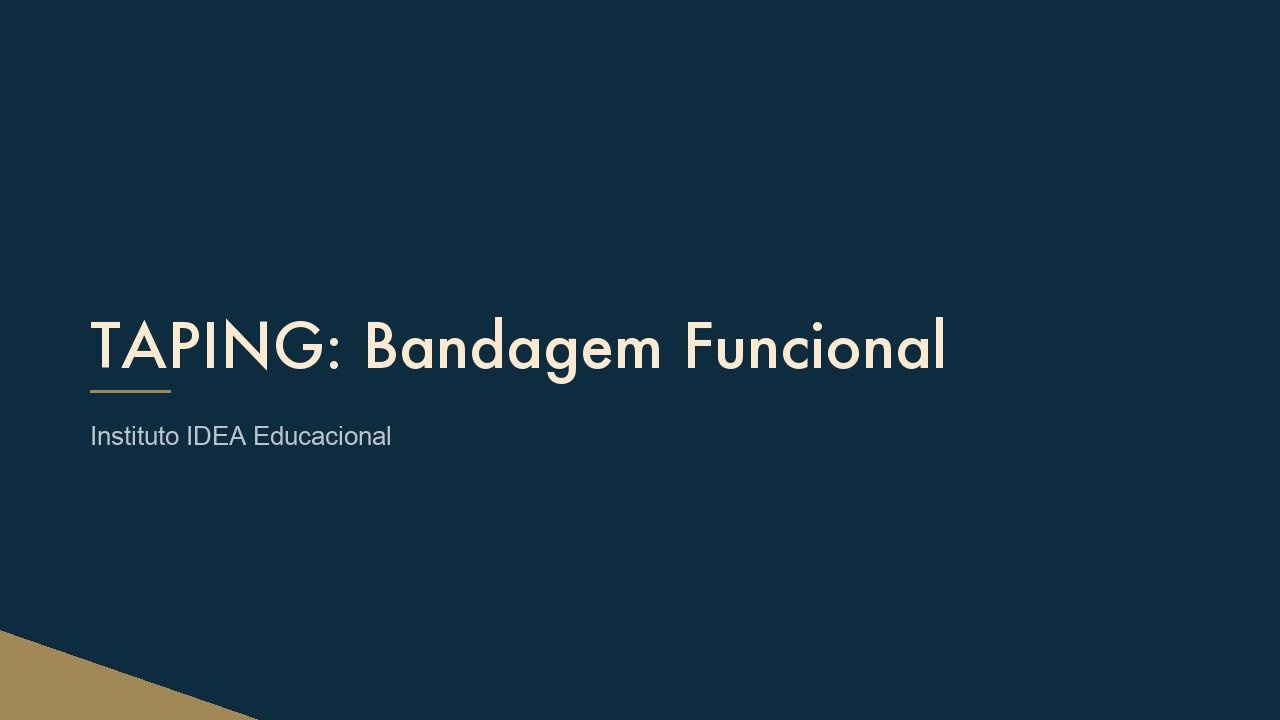 Aplicação de bandagem